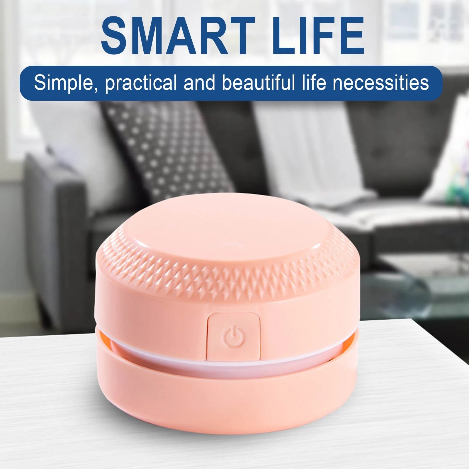 Mini Desktop Vacuum Cleaner – Portable Rubber & Confetti Keyboard Cleaner & Automatic Collector