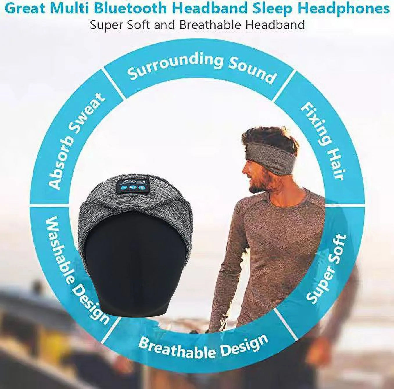 Wireless Sleep Mask Headphones – Bluetooth Eye Mask for Sleep, Travel & Relaxation 💤🎧